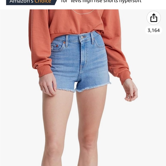Levi’s high rise jean shorts - Picture 3 of 4